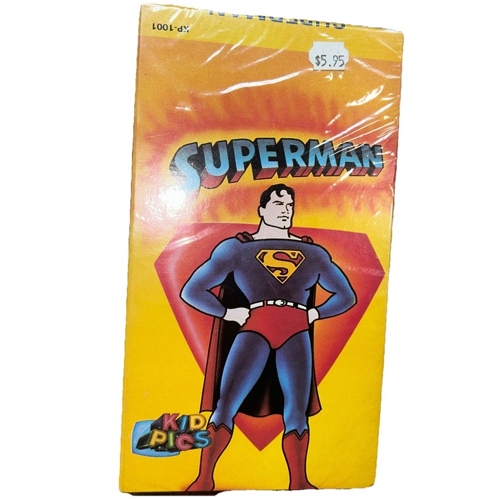 Factory Sealed‎ 1986 Superman Kid Pics KP-1001 VHS Tape EXTREMELY RARE!!